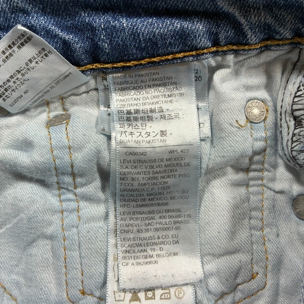 Levi's 510 Mens Skinny Jeans Size 32x32 Light Wash Stretch Denim Mid Rise - Picture 3 of 13